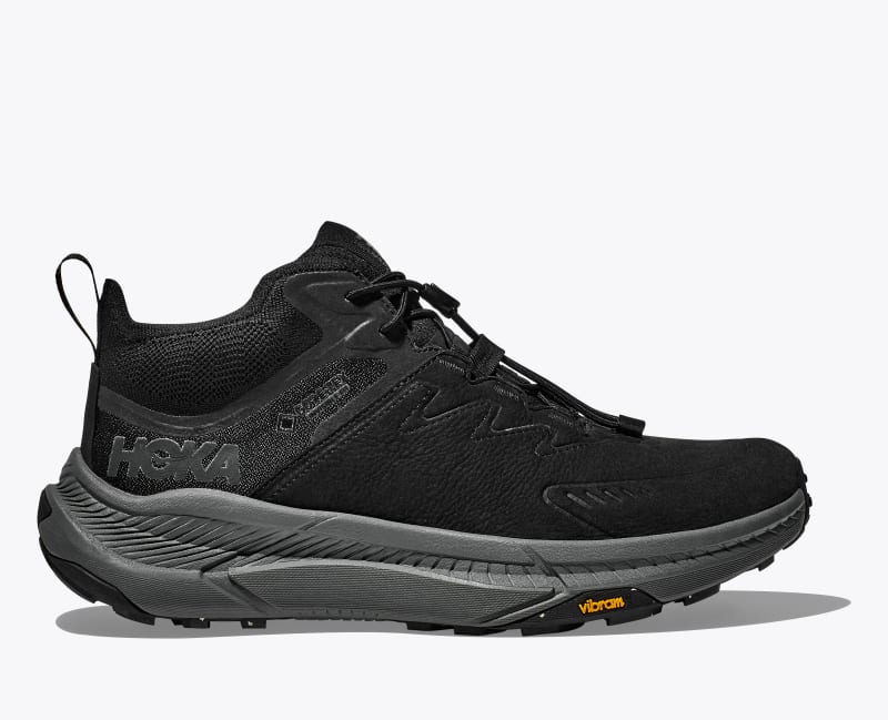 HOKA Men's Transport Chukka GTX Shoes in Black/Black, Size 7.5