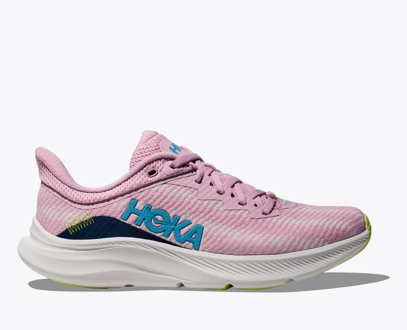 HOKA Women's Solimar Shoes in Pink Twilight/Lettuce, Size 7