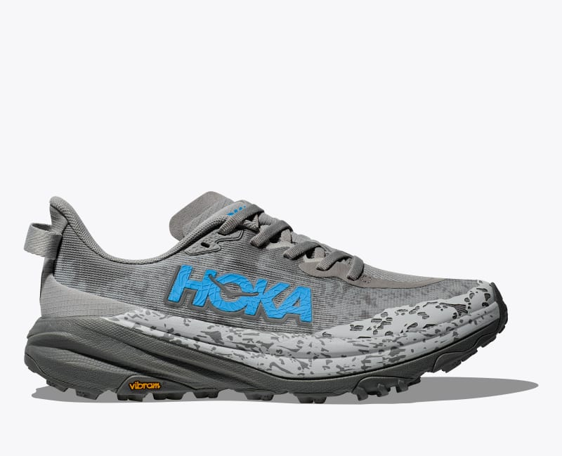 HOKA Women's Speedgoat 6 Shoes in Stellar Grey/Asteroid, Size 5.5