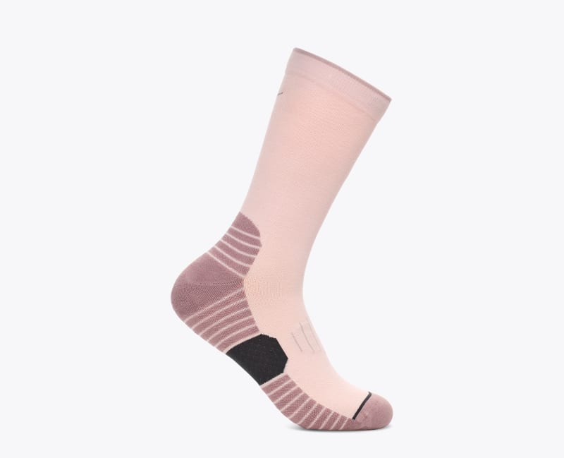 HOKA Lifestyle Athletic Crew Sock in Cosmic Pearl, Size Large