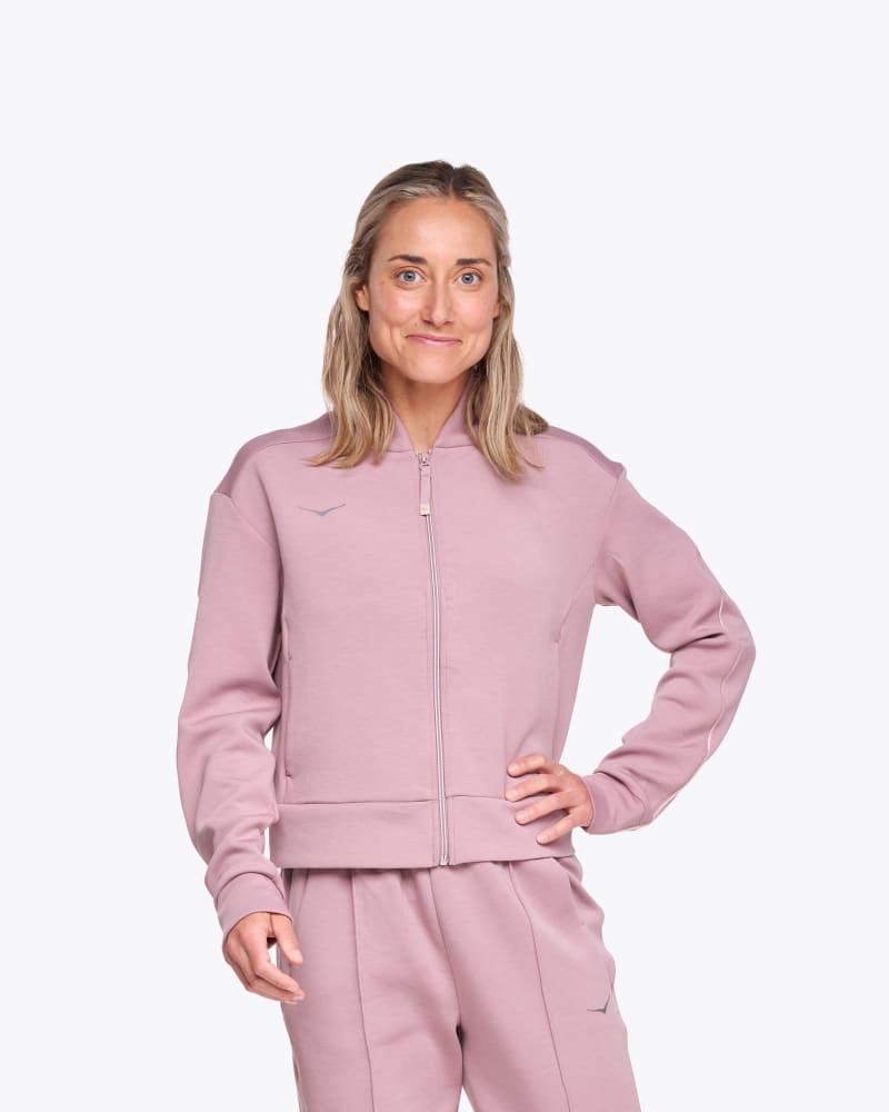 HOKA Women's Kaitoro Knit Jacket in Quartzite, Size Large