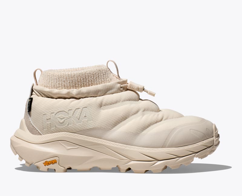 HOKA Women's Kaha 2 Frost Moc GTX Shoes in Oat Milk/Sesame, Size 5.5