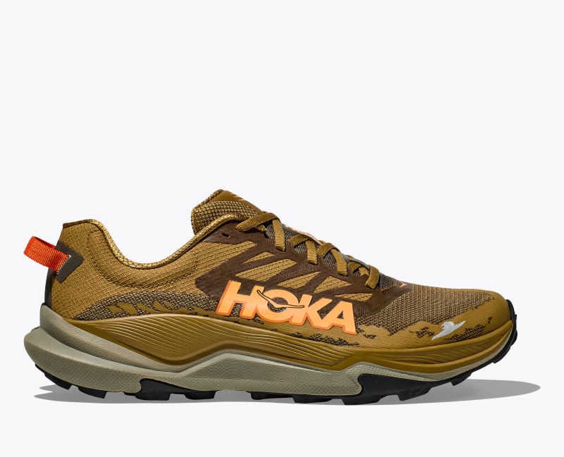 HOKA Men's Torrent 4 Shoes in Honey/Antique Olive, Size 7.5