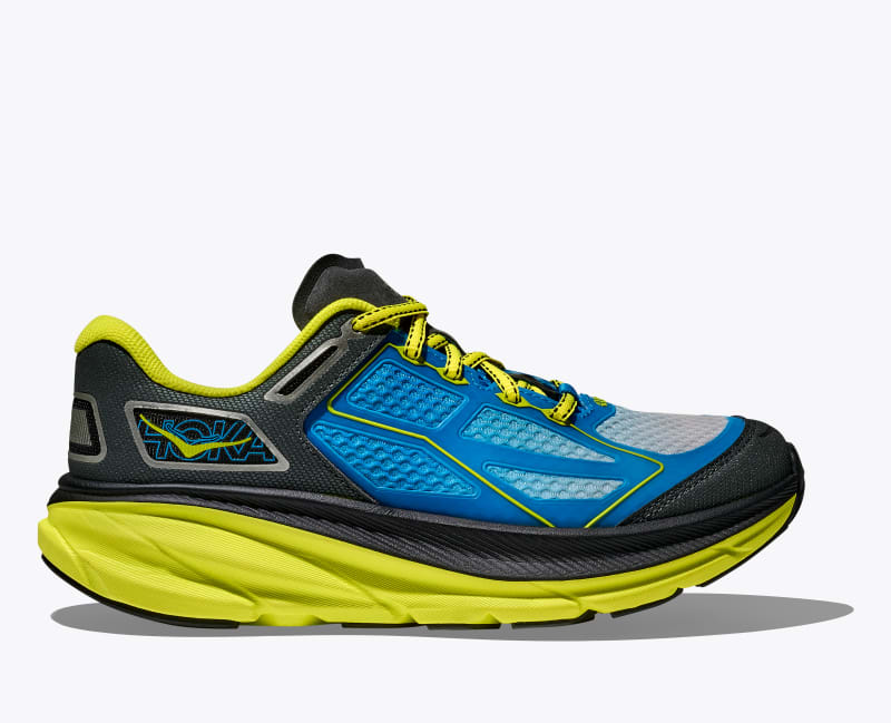 HOKA Clifton One9 Shoes in Hoka Blue/Hoka Citrus, Size M 4/W 5