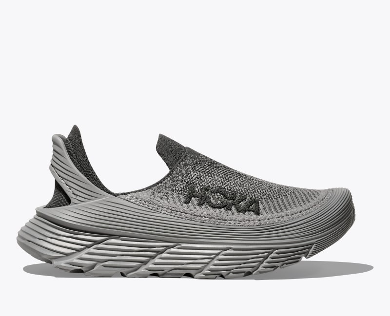 HOKA Restore TC Shoes in Satellite Grey/Stellar Grey, Size M 4/W 5