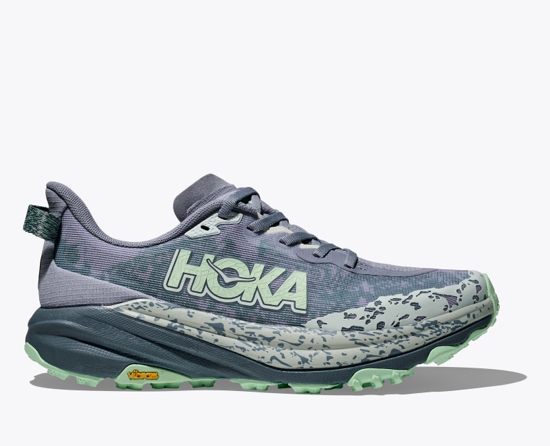 HOKA Women's Speedgoat 6 Shoes in Moonlight/Thunder Cloud, Size 5.5