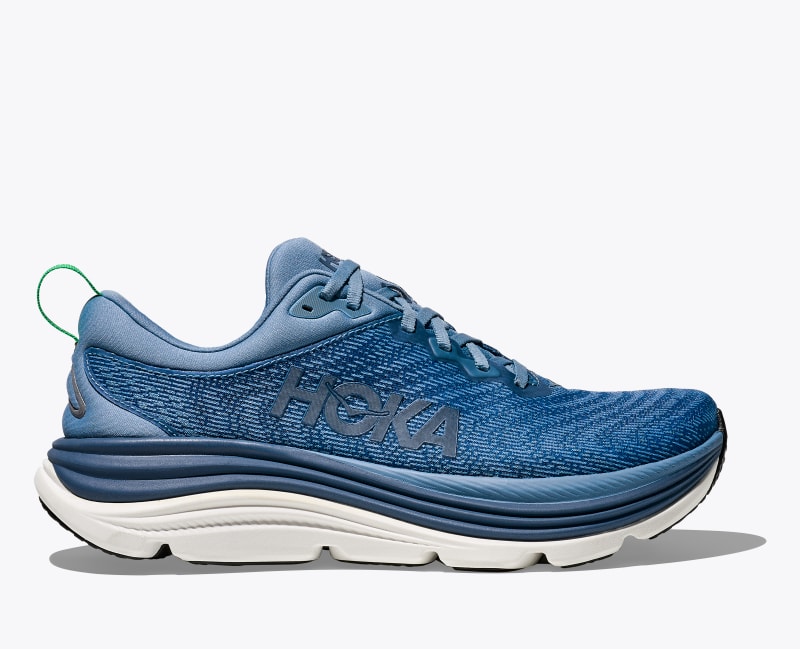 HOKA Men's Gaviota 5 Shoes in Downpour/Thunder Cloud, Size 7.5