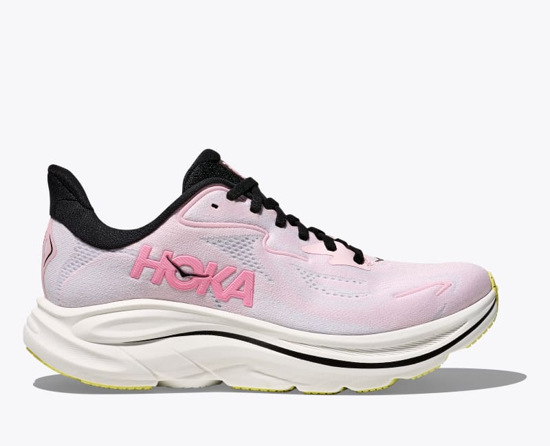 HOKA Women's Clifton 10 Shoes in Carnation/Starlight Glow, Size 4.5