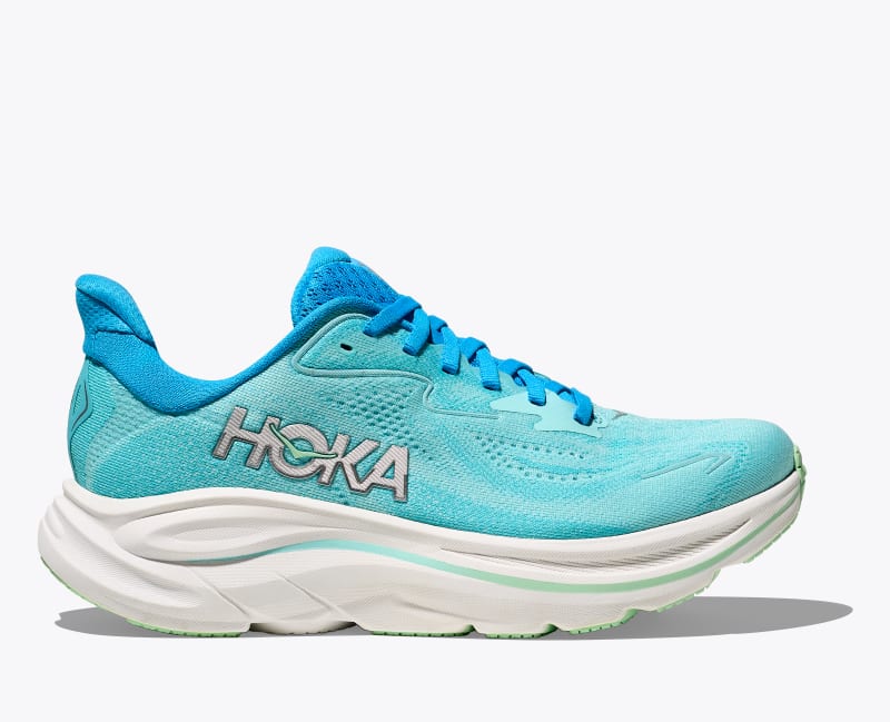 HOKA Women's Clifton 10 Shoes in Skyward Blue/Cielo Blue, Size 4.5