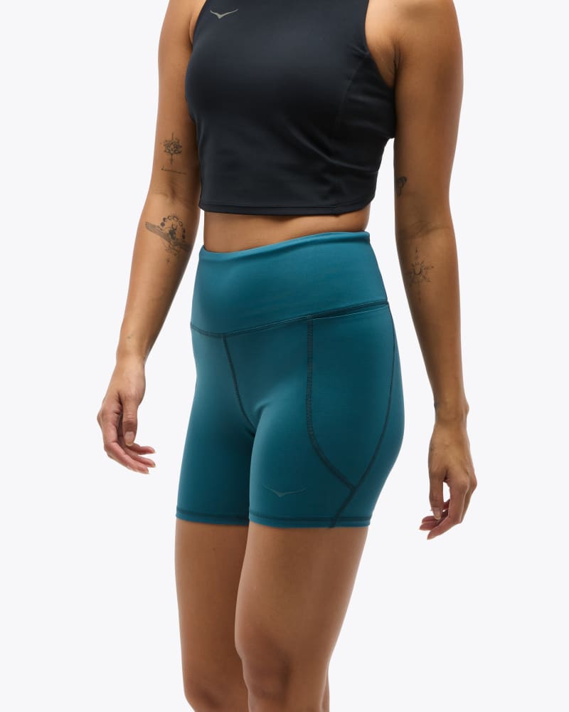 HOKA Women's Elaro 5" Bike Short in Blue Twilight, Size Small