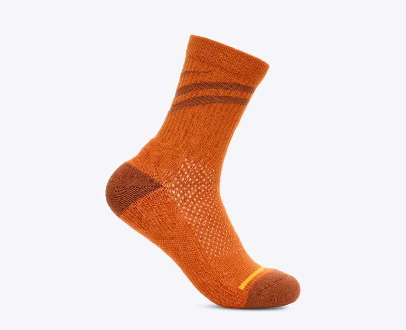 HOKA Trail Crew Sock Hiking Shoes in Orange Oxide, Size Medium