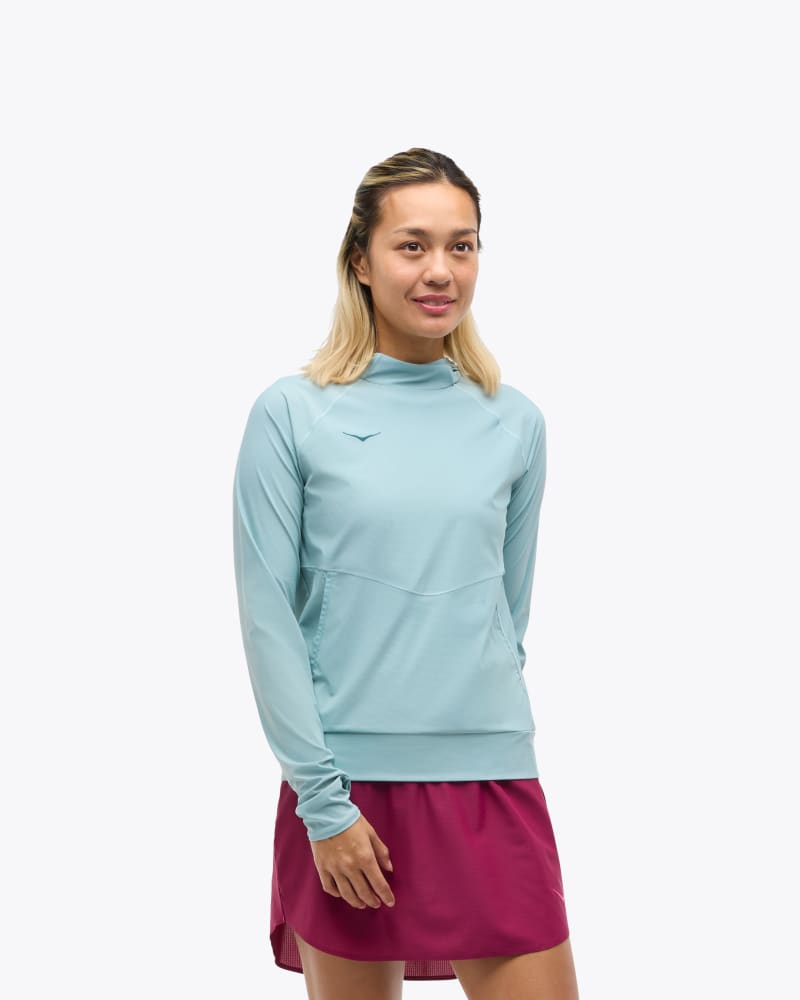 HOKA Women's Moabi LS Sun Top in Druzy, Size XS