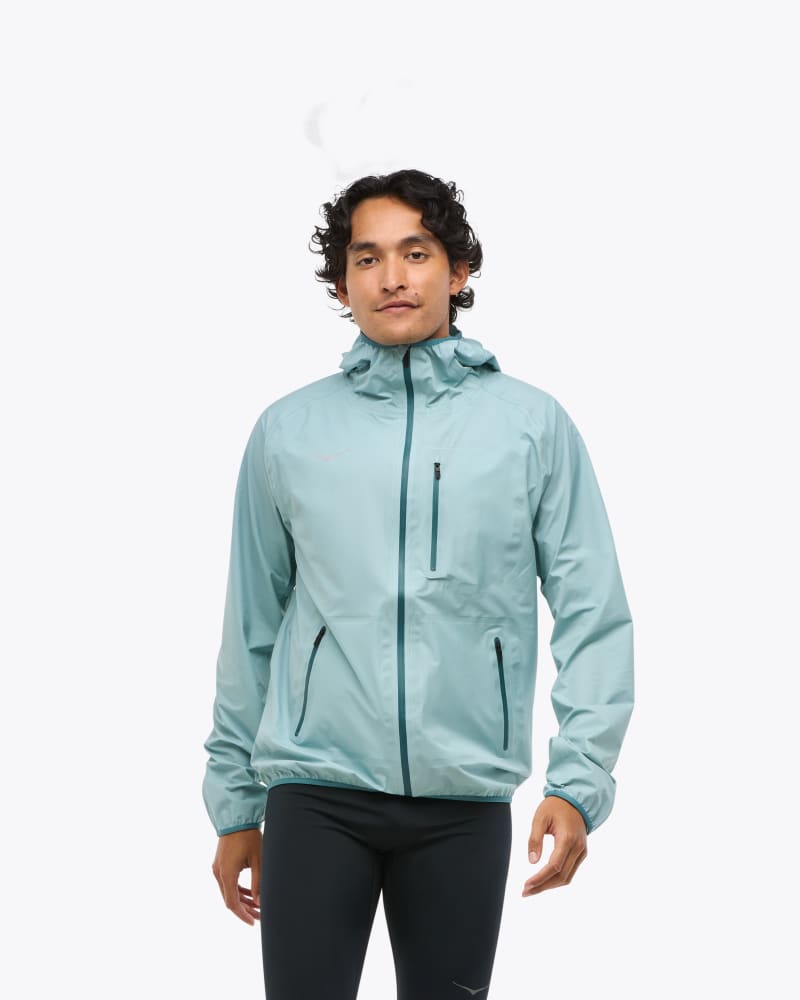 HOKA Men's Tecsky Waterproof Jacket in Druzy, Size Large