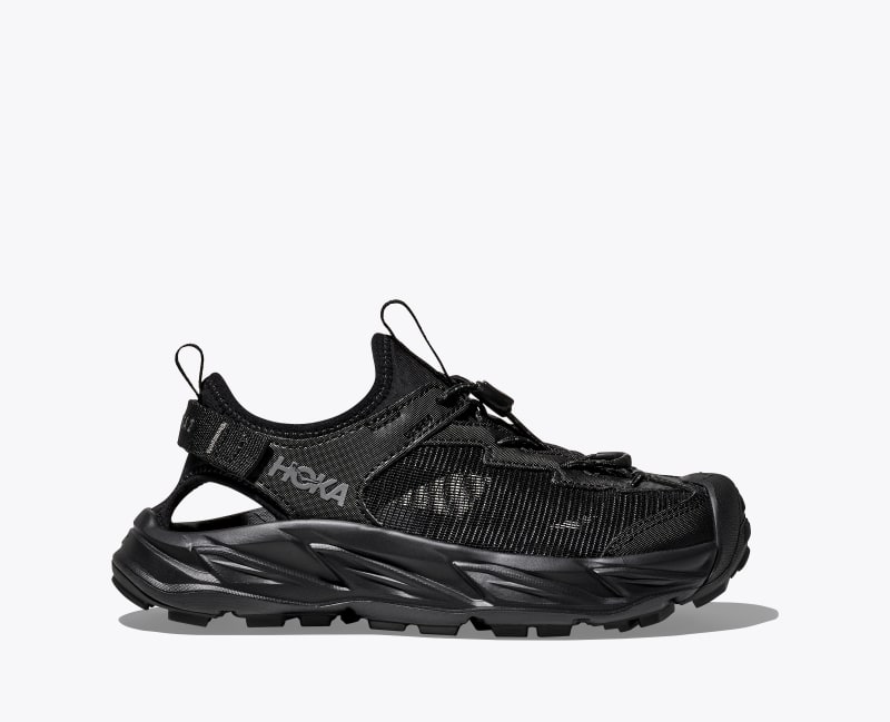HOKA Hopara 2 Shoes in Black/Black, Size 3.5Y