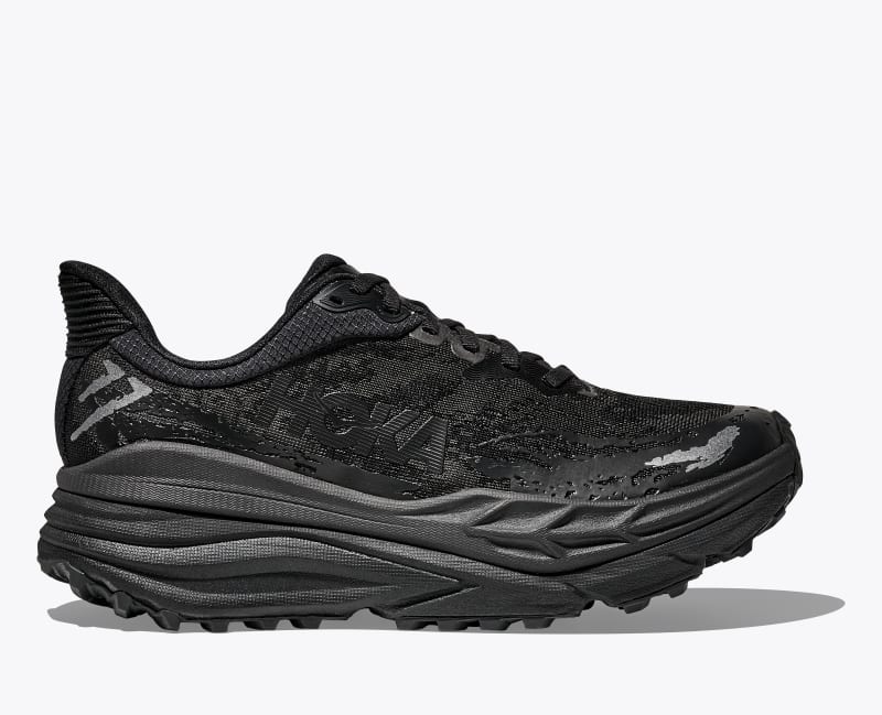 HOKA Women's Stinson 7 Shoes in Black/Black, Size 5.5