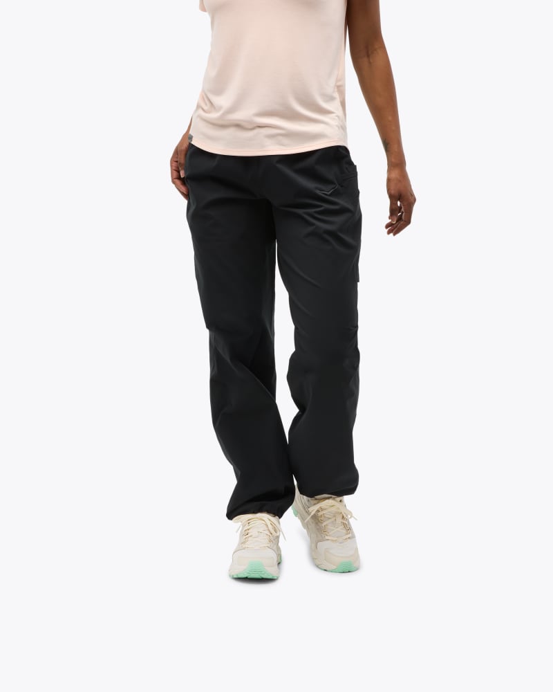 HOKA Women's Woodland Hike Pant in Black, Size Large