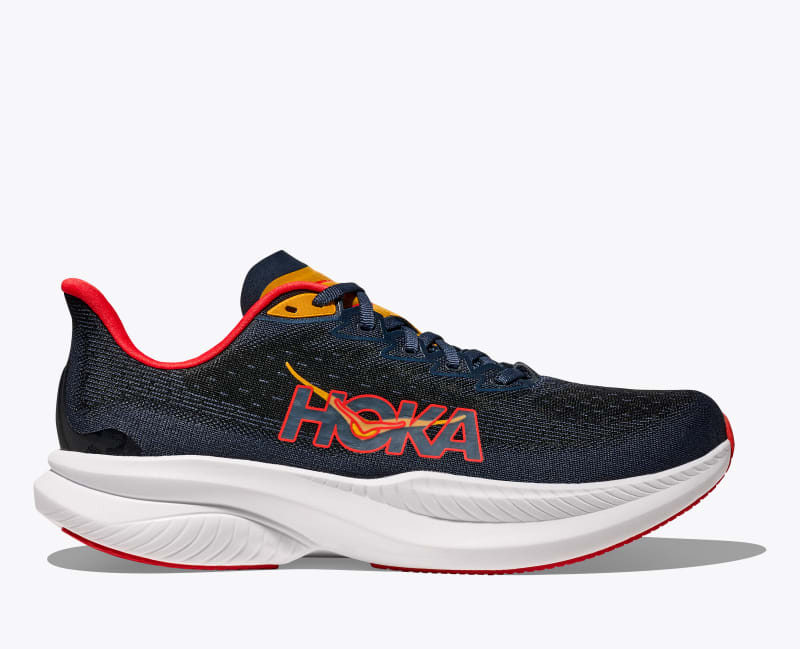 HOKA Men's Mach 6 Shoes in Varsity Navy/Nautical Dusk, Size 9 W