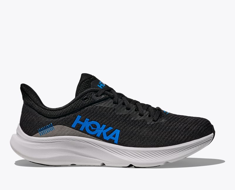 HOKA Men's Solimar Shoes in Black/Cosmic Grey, Size 8.5