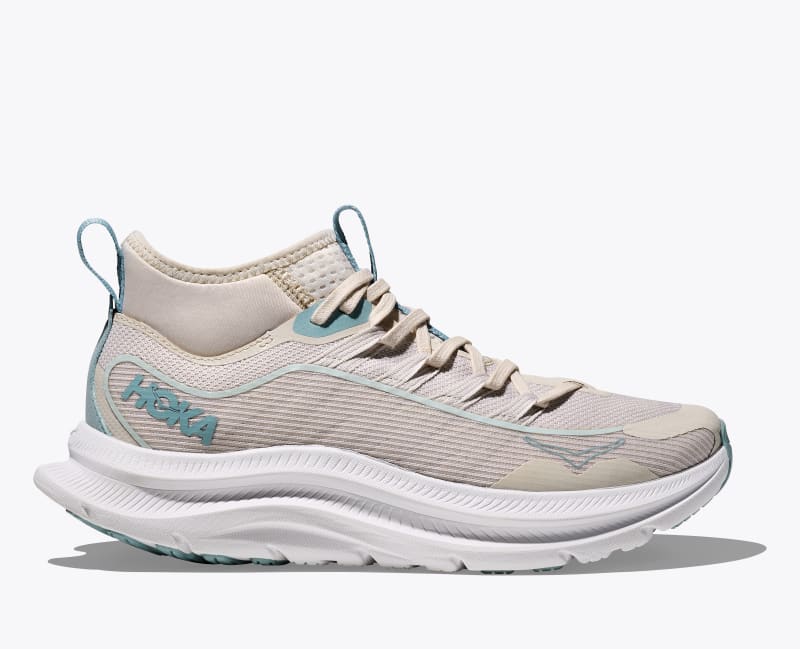 HOKA Women's Kawana Mid Shoes in Stucco/White, Size 5.5