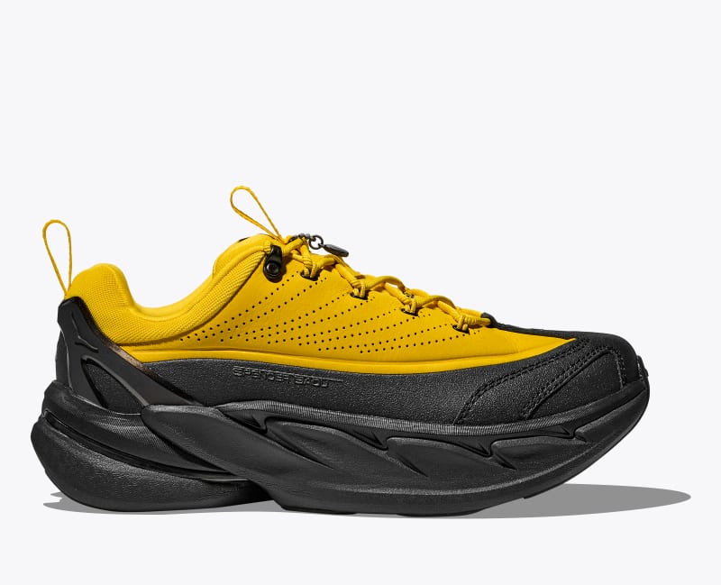 HOKA Elevon X Spencer Badu Lifestyle Shoes in Zest/Black, Size M 6.5/W 7.5