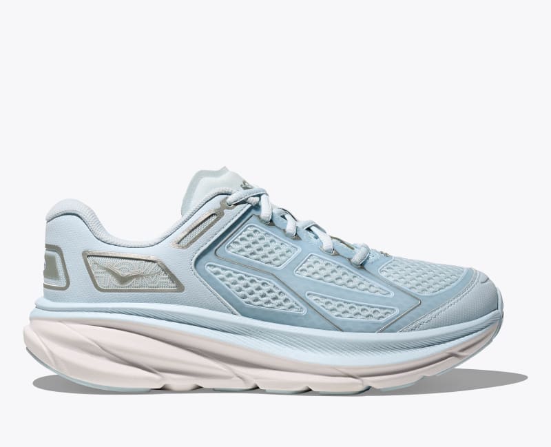 HOKA Clifton One9 Shoes in Clear Lake/White, Size M 4.5/W 5.5