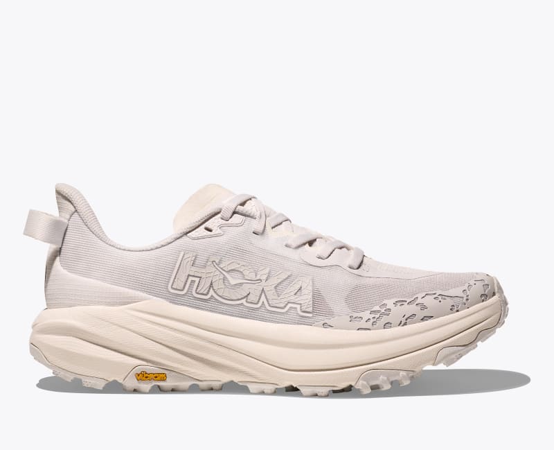 HOKA Women's Speedgoat 6 Shoes in White/Frost, Size 6