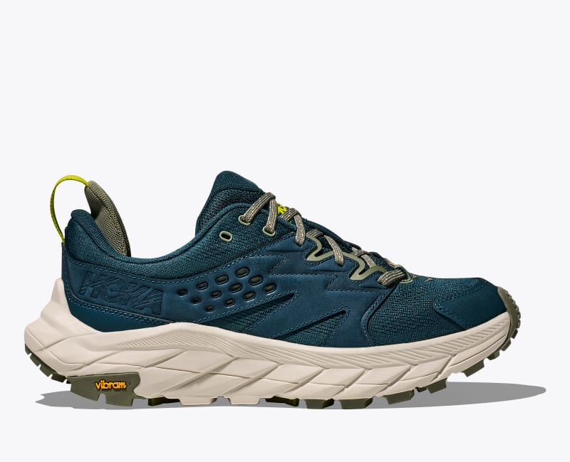 HOKA Men's Anacapa Breeze Low Shoes in Blue Twilight/Oat Milk, Size 9.5