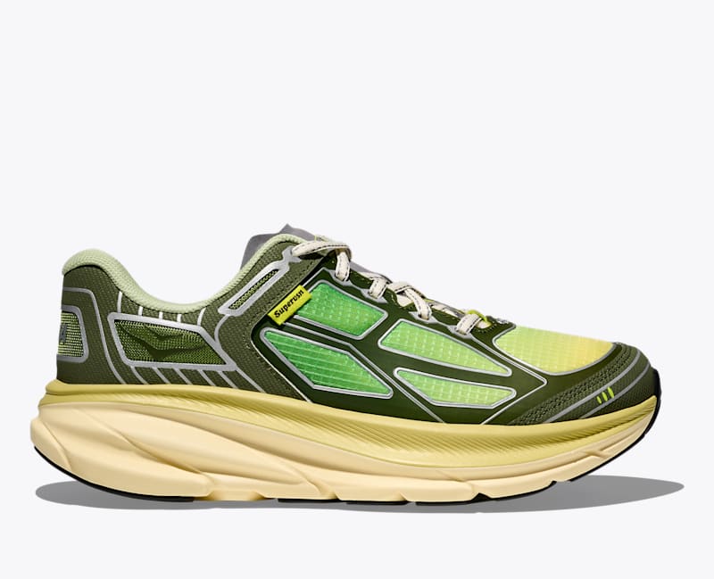 HOKA Clifton One9 Supervsn Lifestyle Shoes in Mantis Green, Size M 7.5/W 8.5
