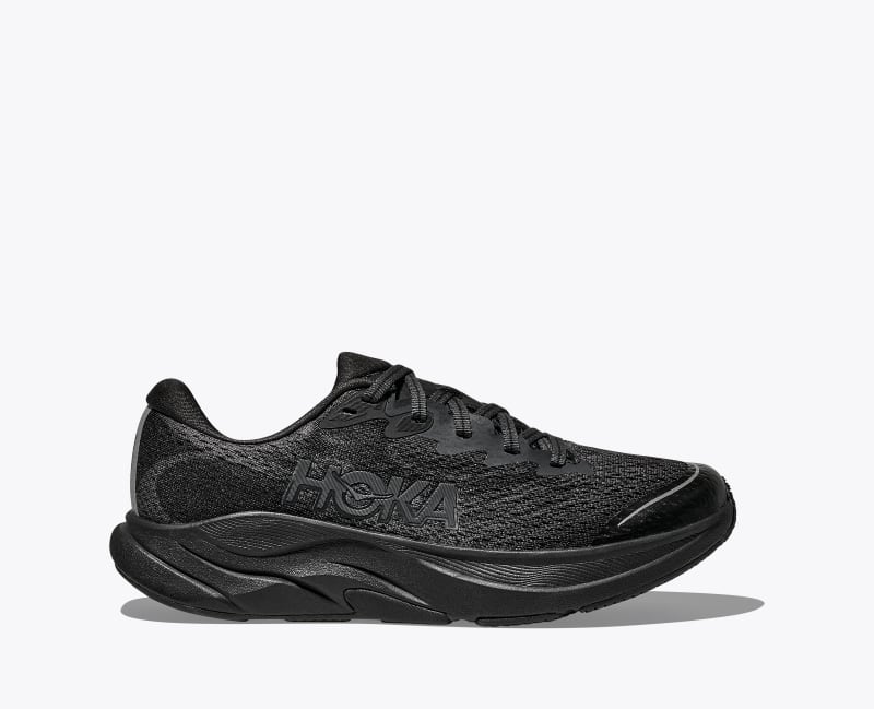 HOKA Rincon 4 Shoes in Black/Black, Size 3.5Y