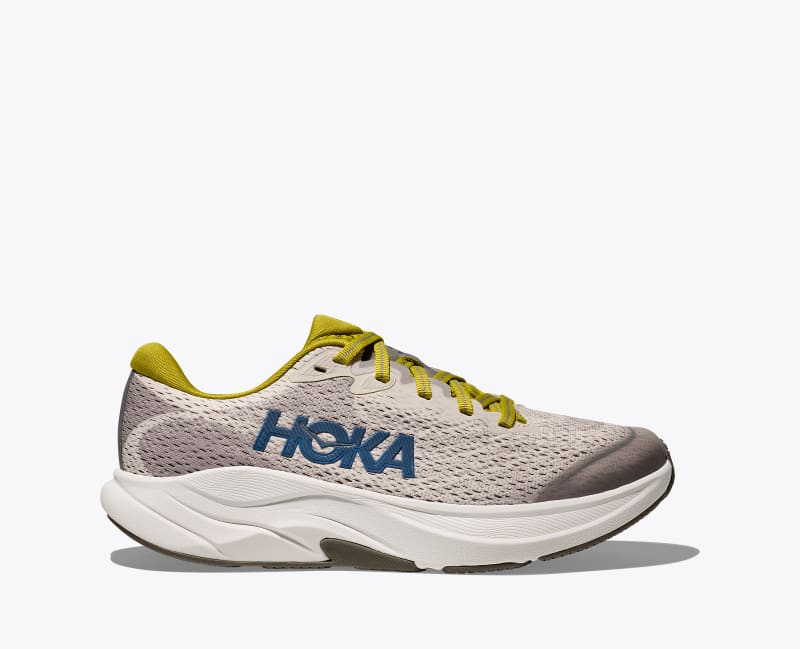 HOKA Rincon 4 Shoes in Birch/Cement, Size 3.5Y