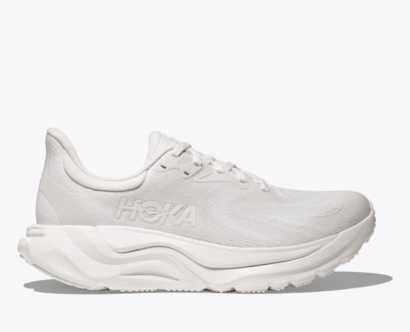HOKA Women's Arahi 8 Shoes in White/White, Size 5.5