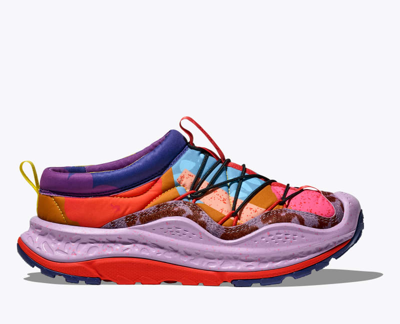HOKA Ora Primo Studio Proba Shoes in Vermillion Orange/Gold, Size M 10.5/W 11.5
