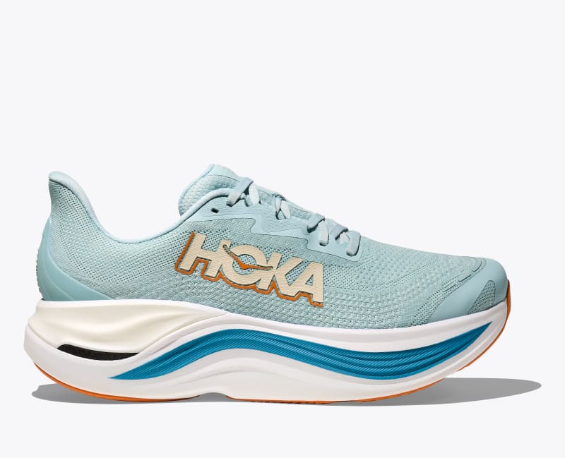 HOKA Men's Skyward X Shoes in Clear Sea/Alpine Blue, Size 7.5