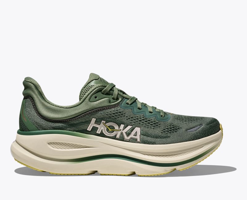 HOKA Men's Bondi 9 Shoes in Succulent/Fern, Size 8.5