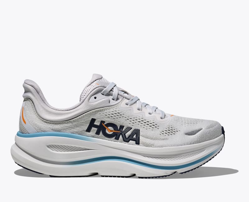 HOKA Men's Bondi 9 Shoes in Stardust/Cosmic Grey, Size 9