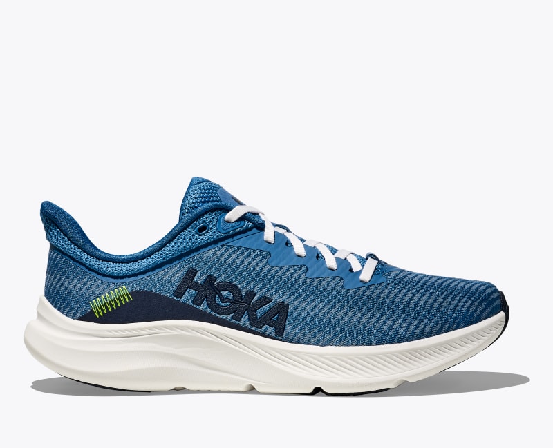 HOKA Men's Solimar Shoes in Foggy Night/White, Size 7.5