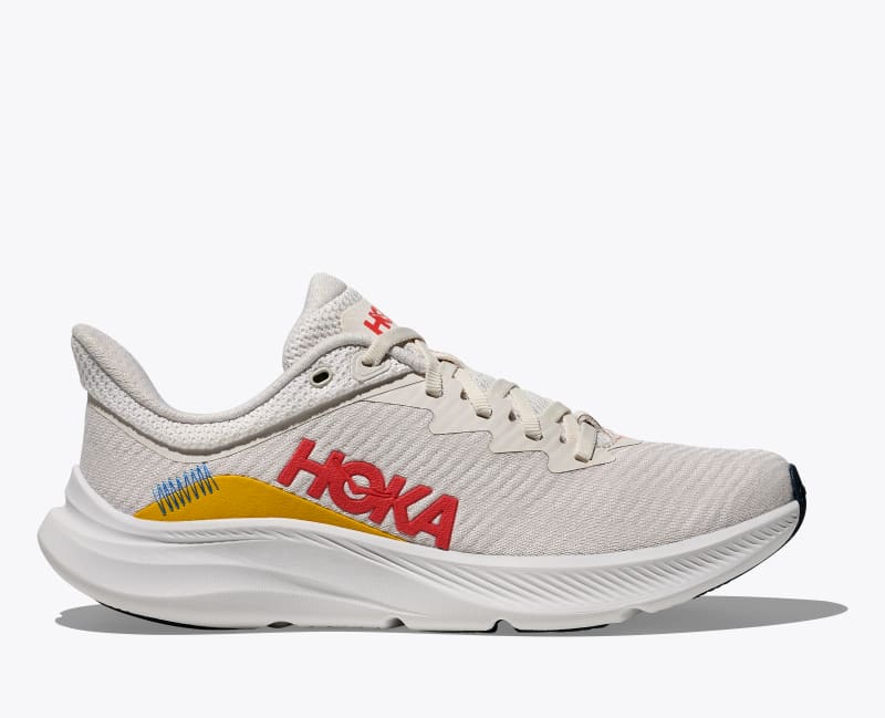 HOKA Women's Solimar Shoes in Grout/Cerise, Size 5.5