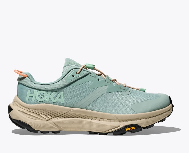 HOKA Women's Transport Shoes in Jade/Oyster Mushroom, Size 6