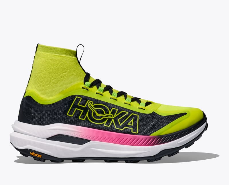 HOKA Men's Tecton X 3 Shoes in Neon Hoka Citrus/Black, Size 7.5