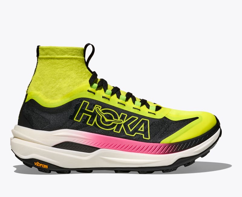 HOKA Women's Tecton X 3 Shoes in Neon Hoka Citrus/Black, Size 5.5