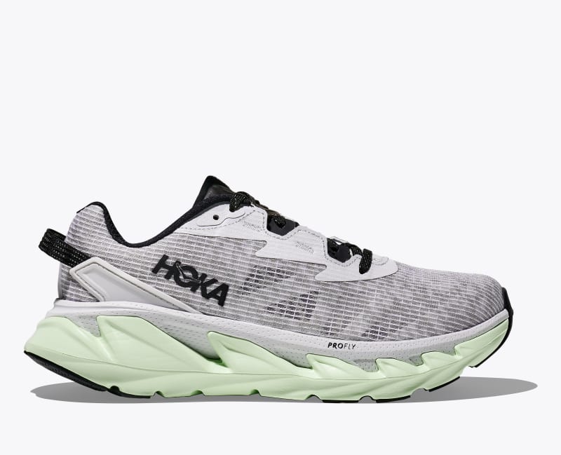 HOKA Elevon 2 TS Shoes in Cosmic Grey/Tart Apple, Size M 4.5/W 5.5