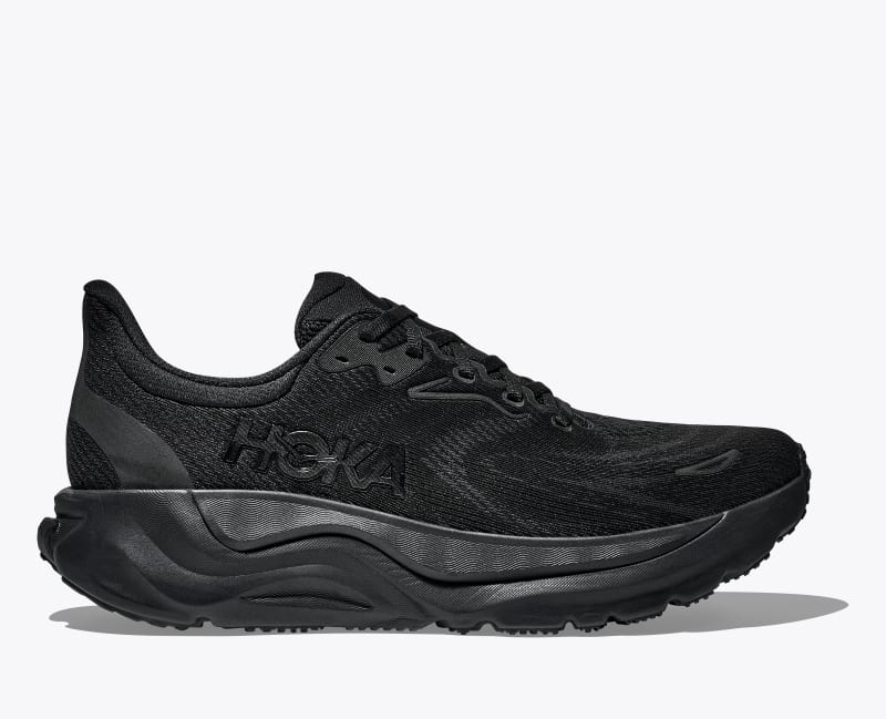 HOKA Women's Arahi 8 Shoes in Black/Black, Size 5.5