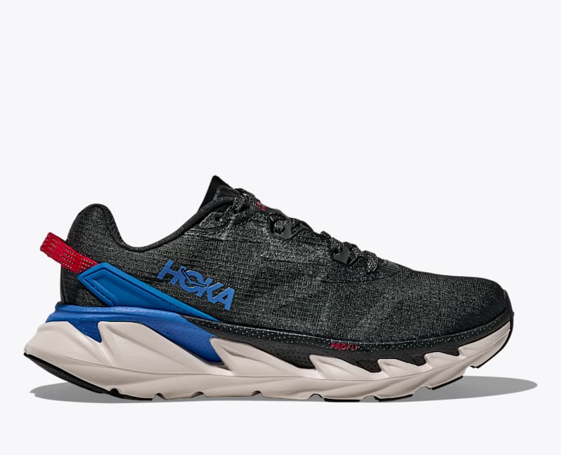 HOKA Elevon 2 TS Shoes in Black/Electric Cobalt, Size M 4.5/W 5.5