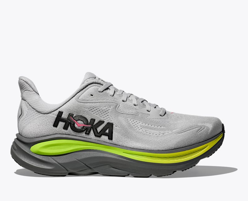 HOKA Men's Clifton 10 Shoes in Stardust/Asteroid, Size 7.5