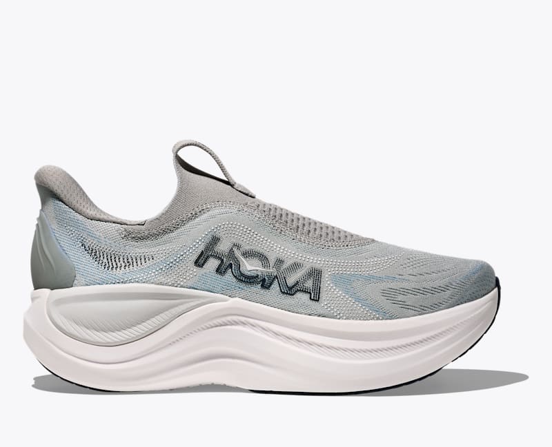 HOKA Men's Skyward Laceless Shoes in Stardust/Stellar Grey, Size 7.5