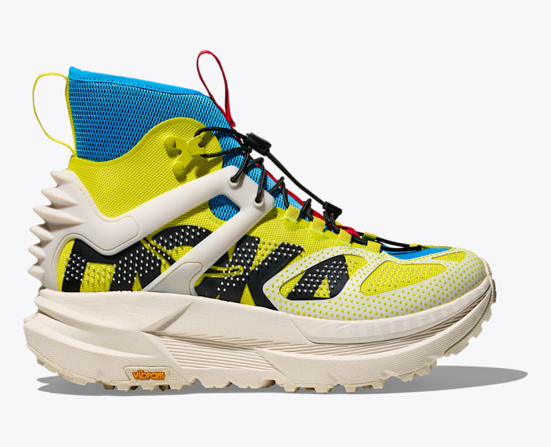 HOKA Mafate X Hike Shoes in Hoka Citrus/Alabaster, Size M 4.5/W 5.5