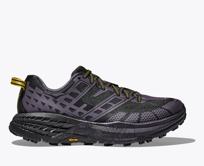 HOKA Speedgoat 2 Shoes in Black/Squid Ink, Size M 4.5/W 5.5