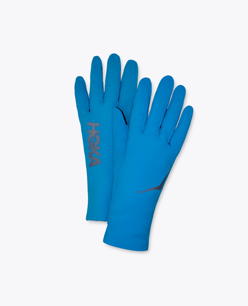 HOKA Airolite Run Gloves in Hoka Blue, Size XL