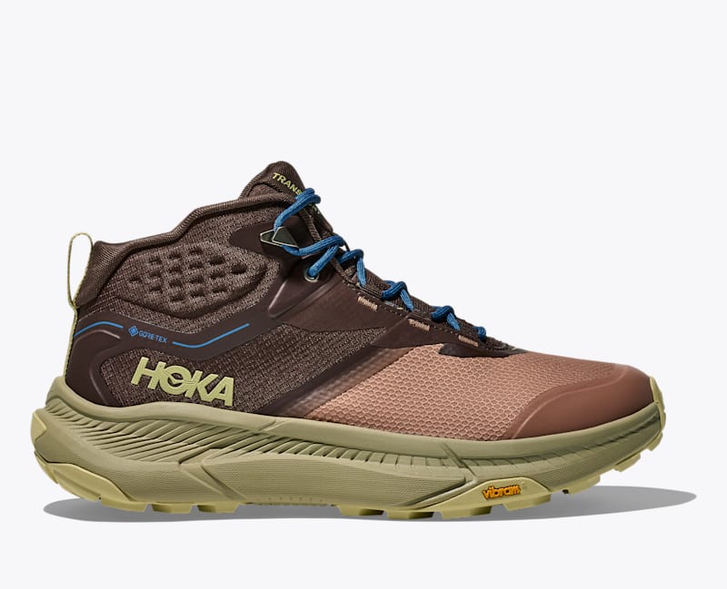 HOKA Men's Transport Hike GTX Shoes in Walnut/Maple, Size 7.5