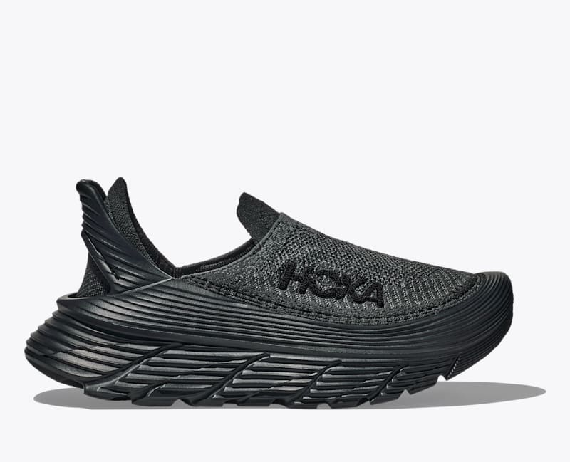 HOKA Restore TC Shoes in Black/Black, Size M 4/W 5